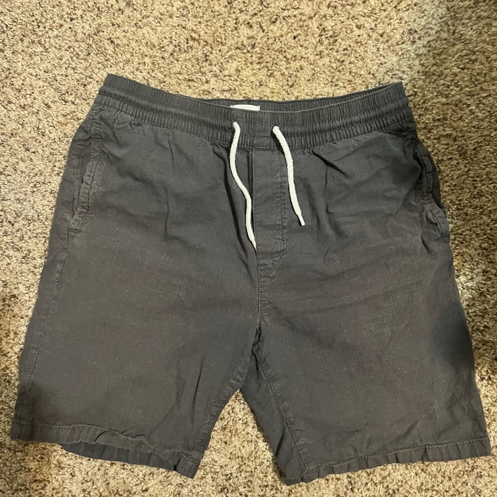 H&M Charcoal Elastic Waist Shorts